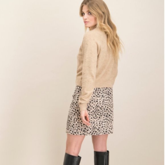 Catwalk Junkie "Dot Pull" Textured Wool Blend Sweater, L NWT - Picture 2 of 6